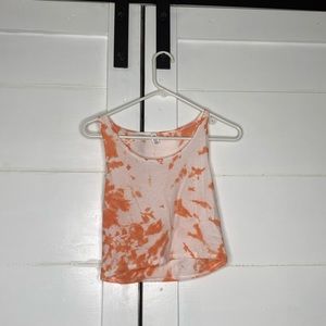 Orange Tie Dye Tank Top HANDMADE